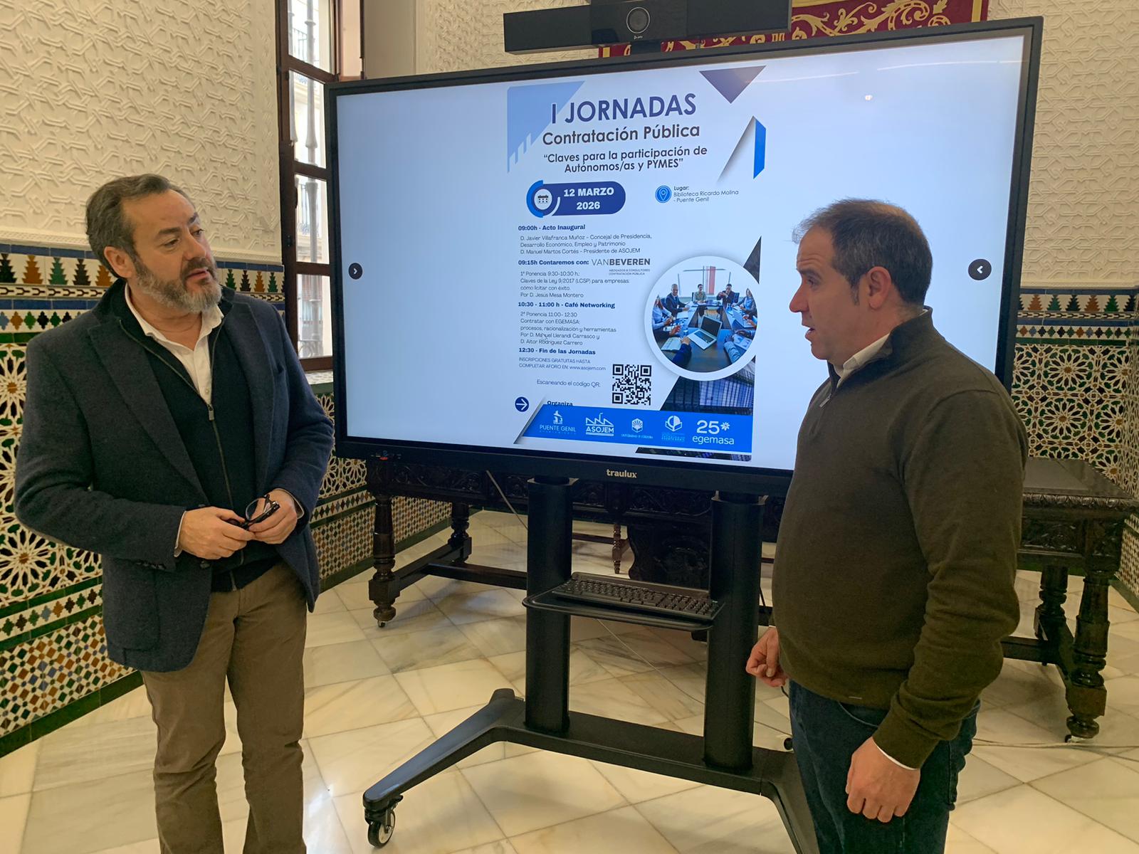 260219 Javier Villafranca y Manuel Martos presentación jornadas contratación Egemasa